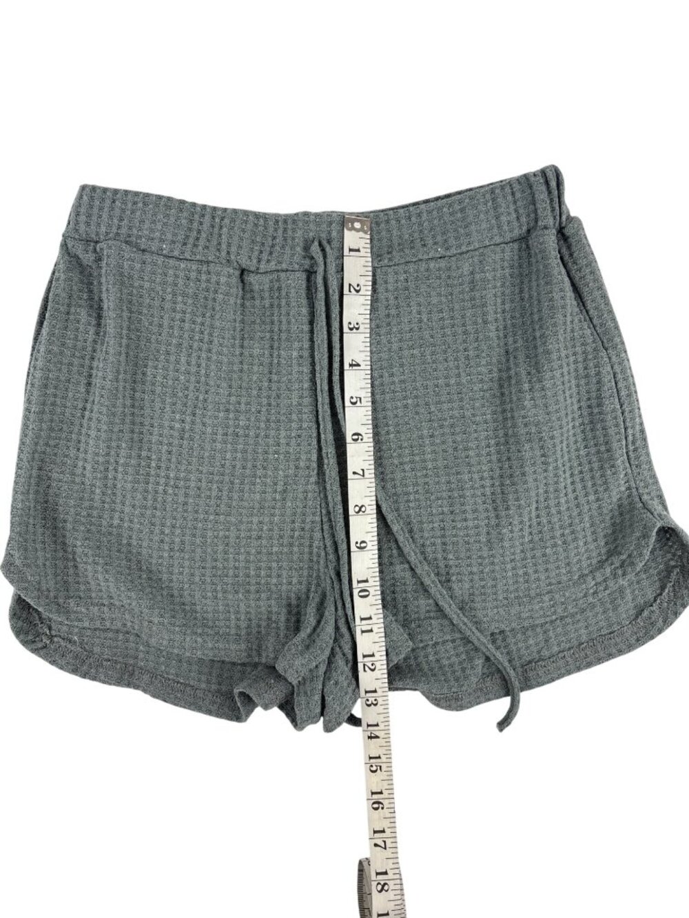 SHEIN EZwear Green Waffle Knit Co-ord Lounge Set • Coquette Soft Girl Minimalist - Picture 12 of 14